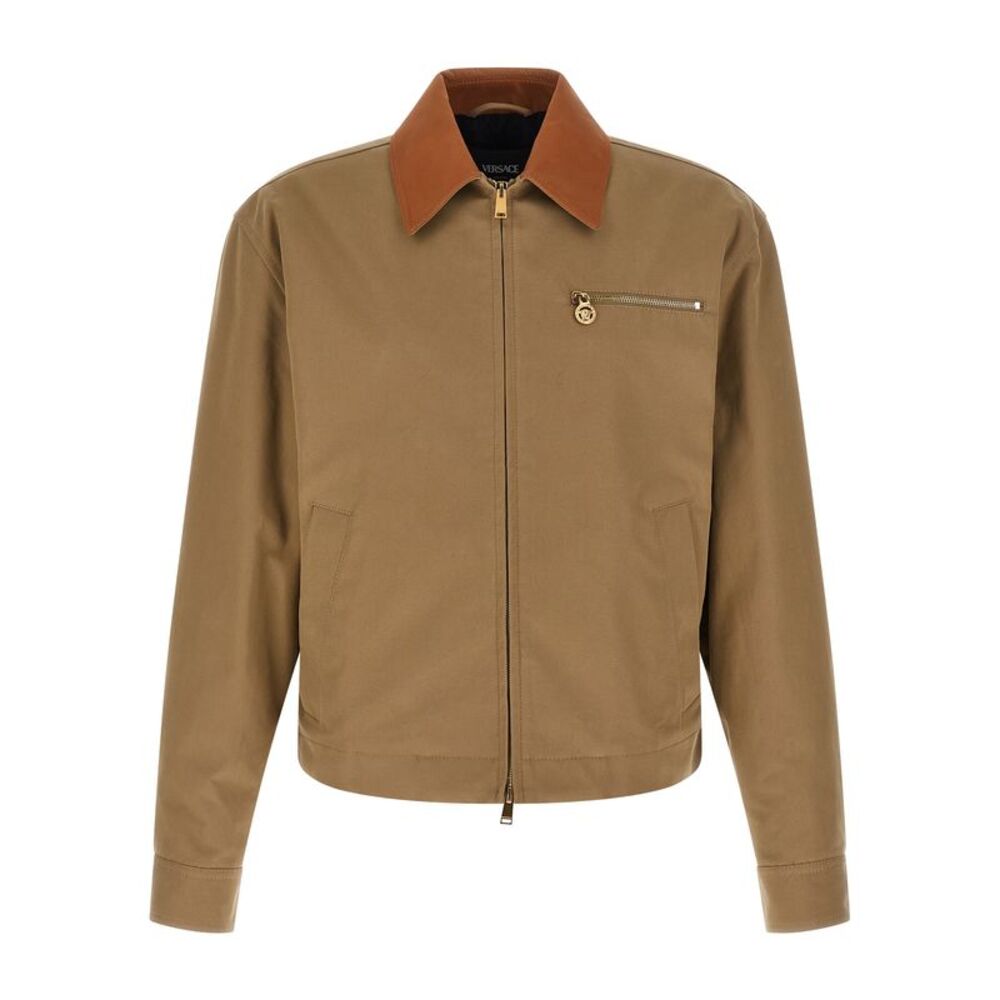 Versace Beige Cotton Men's Jacket